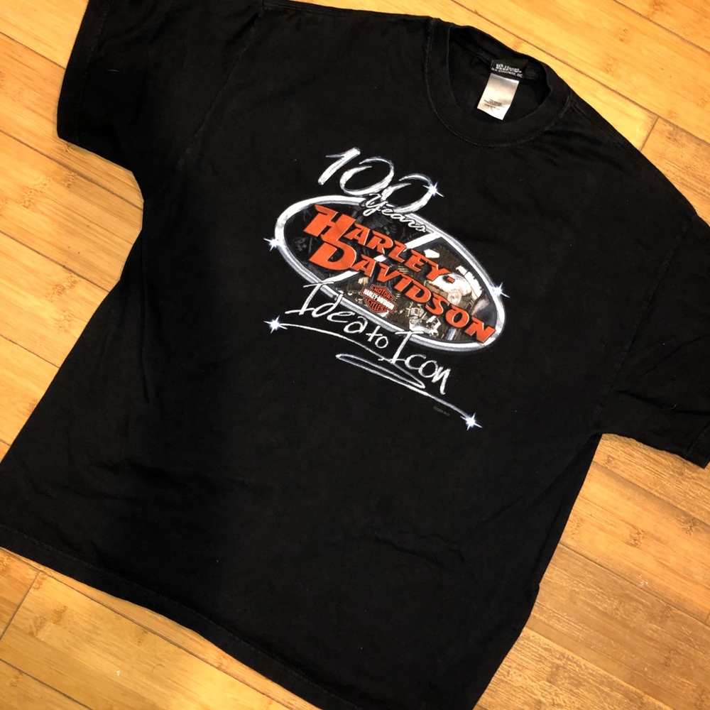 100 Years Harley Davidson tee